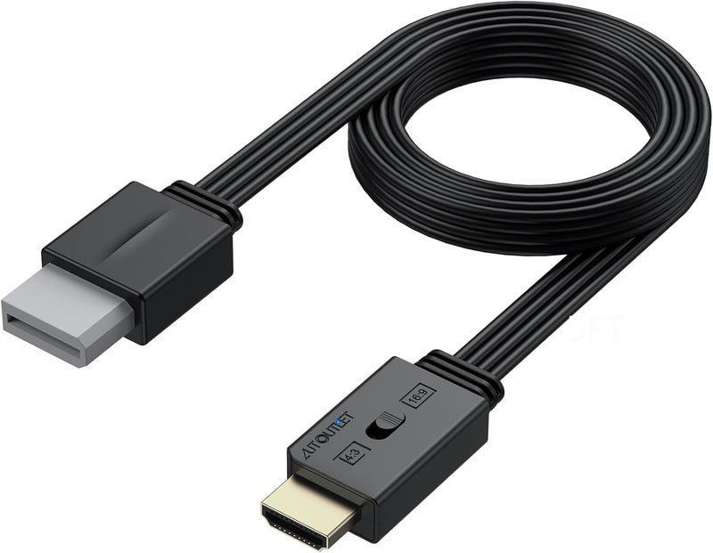 AUTOUTLET Wii to HDMI Converter with 4:3/16:9 Aspect Ratio Switch, 1080P Wii HDMI Adapter Cable Supports All Wii Display Modes, Compatible with Nintendo Wii, Wii U for Full HD TV, Monitor - Image 1